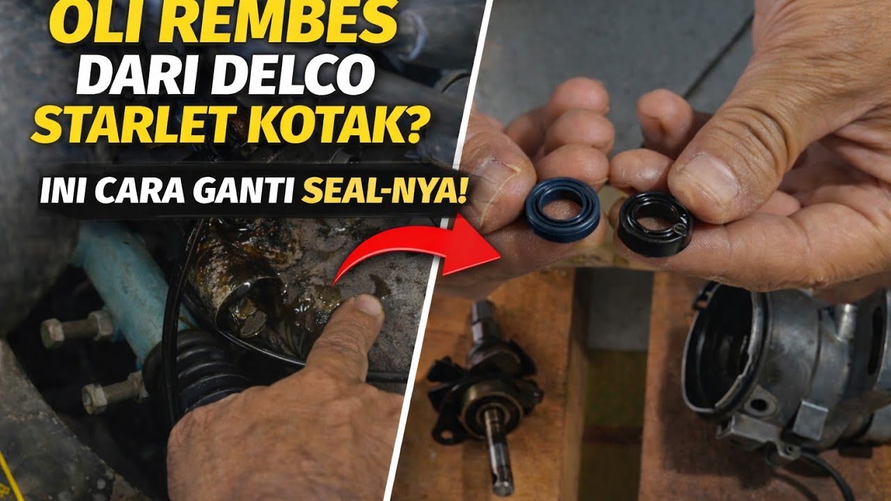 GANTI SEAL DELCO Toyota Starlet Kotak #TaufiqZainChannel