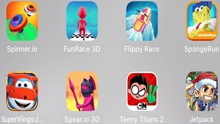 Spinner.io,FunRace 3D,Flippy Race,SpongeRun,SuperWings:JettRun,Spear.io 3D screenshot 5