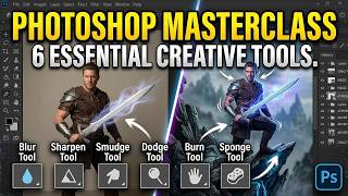 Adobe Photoshop Full Course Class 13 | Master Blur, Sharpen &amp; Smudge Tools
