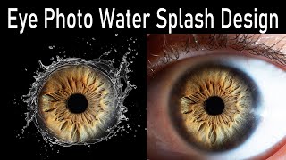 #iris #photo #design  Eye Photo Water Splash Design