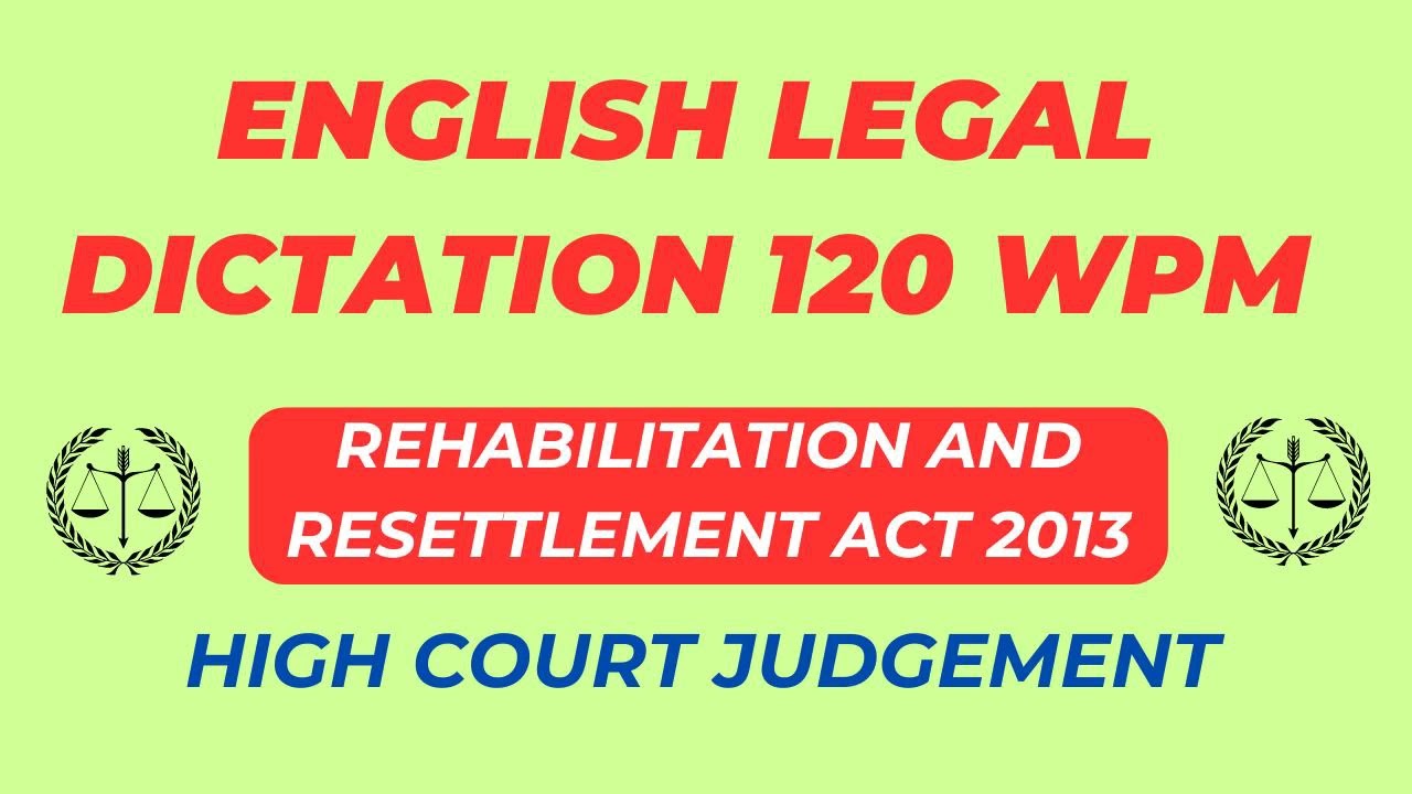 English Legal 120 WPM Dictation || #districtcourtdictation #highcourtdictation