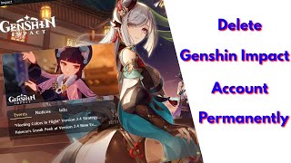 How to delete genshin impact account on android mobile & ios | remove genshin impact