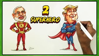 how to draw donald trump step by step donald trump cartoon caricature colors fun kids