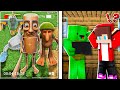 JJ and Mikey Watching on TUNG SAHUR, BOMBARDINO CORCODILO, TRALALERO TRALALA in Minecraft - Maizen
