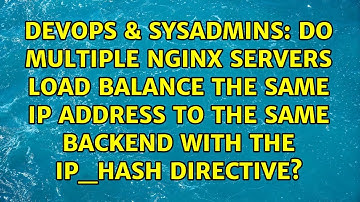 Do multiple Nginx servers load balance the same IP address to the same backend with the ip_hash...