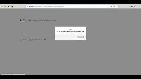 WordPress 5.0.3 Stored Cross-Site Scripting Vulnerability