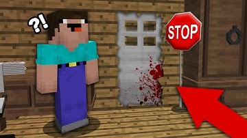 Minecraft NOOB vs PRO : NOOB FOUND a SECRET DOOR in his HOUSE In Minecraft! 100% trolling