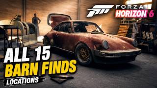 ALL 15 Barn Finds in Forza Horizon 6! (Secret Locations Guide)