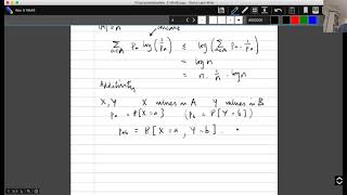 Topics in Combinatorics lecture 10.0 --- The formula for entropy