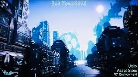 Scifi Town 2070 #Unity #unity3d