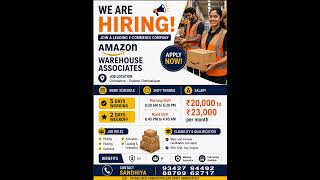 Free job opportunity in AMAZON E -com company in coimbatore contact number 9342794492