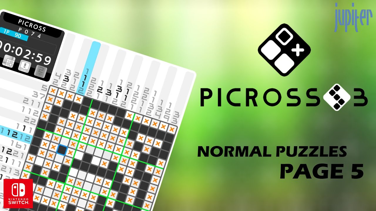Picross S3 - Normal Puzzles - Page 5 - No Assist - Nintendo Switch