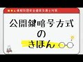 【#4 情報処理安全確保支援士】公開鍵暗号方式の基本