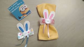 Facilissimo orecchie di coniglietto segnaposto per Pasqua/rabbit ears placeholder