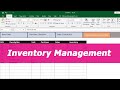 Inventory Management using Excel for free