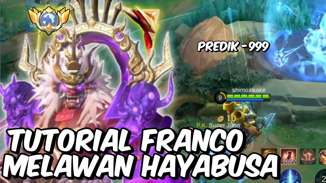 CARA MELAWAN HAYABUSA YANG NGESELIN ! SOLO RANK GLORY ! BUILD & EMBLEM FRANCO TERBARU 2025