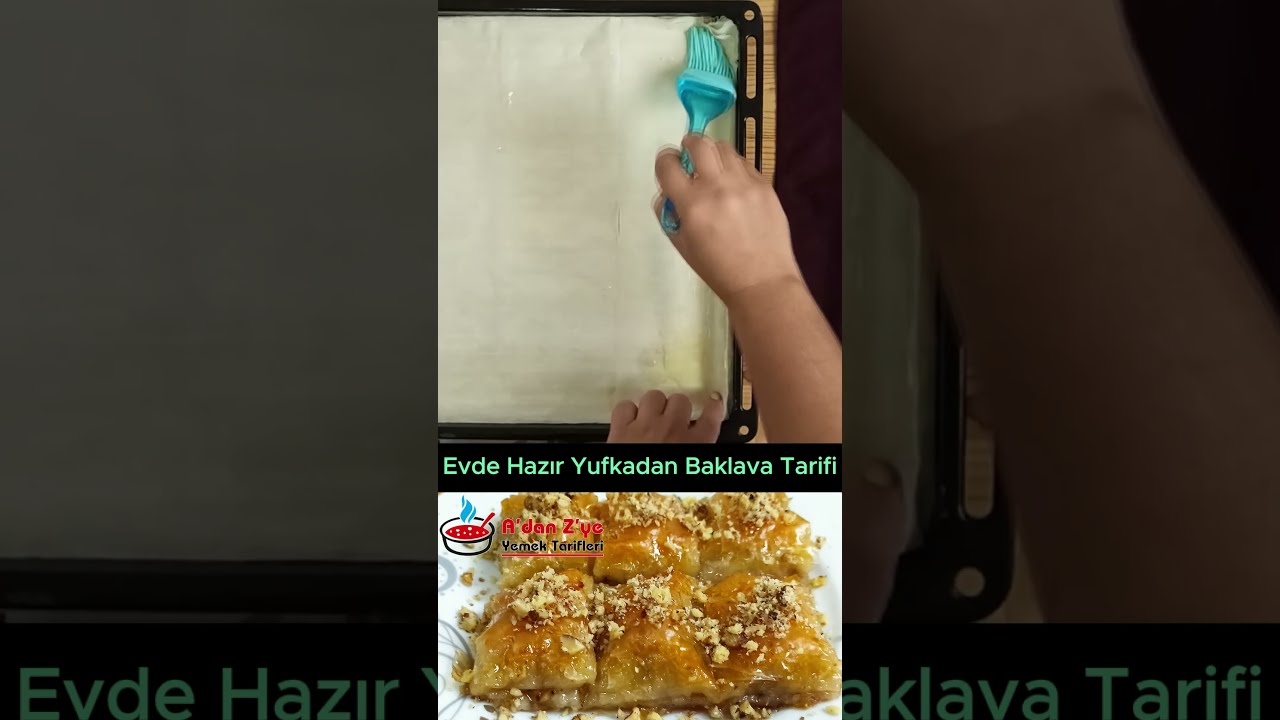 Evde Hazır Yufkadan Baklava Tarifi #yemektarifi #yemektarifivideoları #kavurmatarifi
