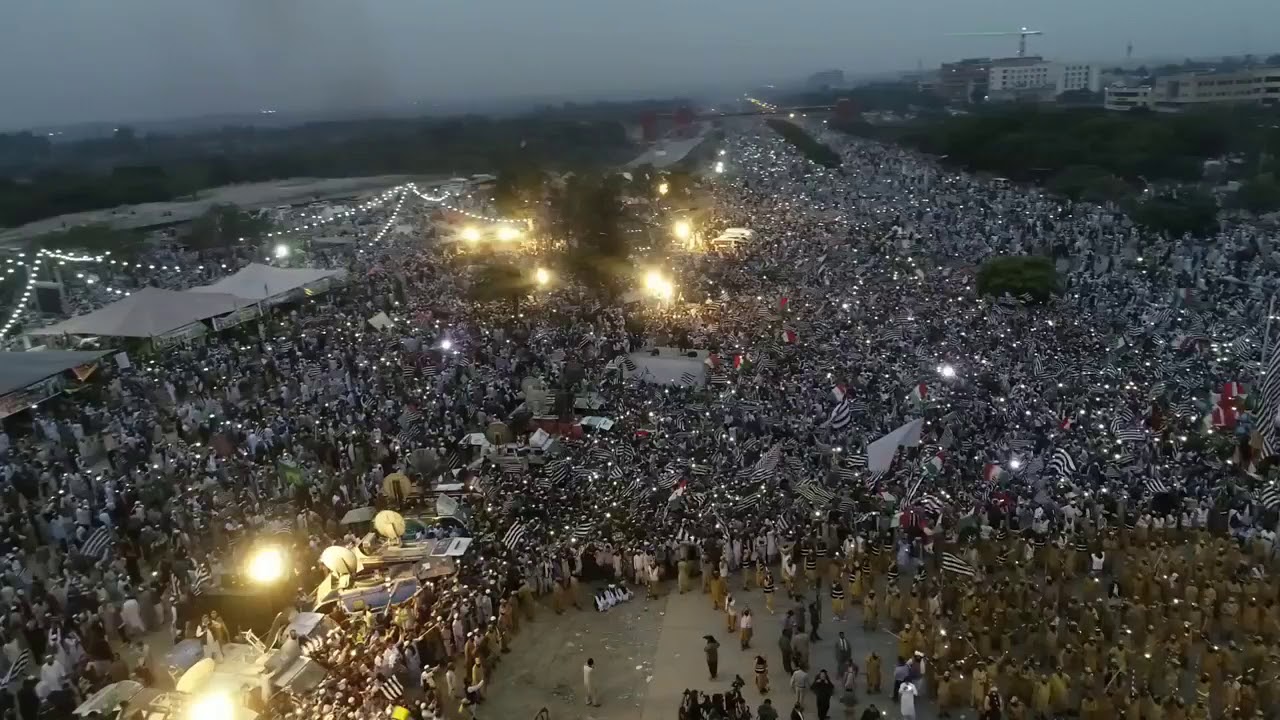 Drone video of JUI  azadi march dharna | 02 November 2019