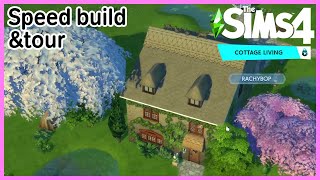 The Sims 4 Cottage Living Speed Build+Tour @RachybopGaming