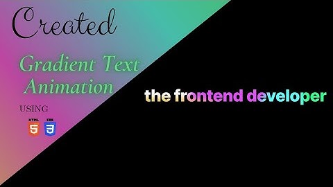 How To Make Gradient Text Animation 🩷| Created Gradient Text Using HTML & CSS🎯
