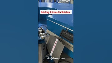 automatic silicone screen printing machine on waistband/underwear/socks/gloves with auto rolling up