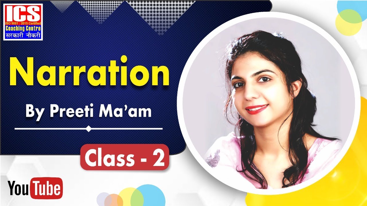 Narration | Class - 2 | English Grammar For All Competitive Exams | By Preeti Ma'am