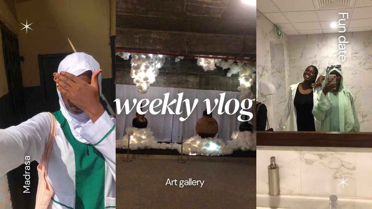 WEEKLY VLOG : Madrasa, art gallery,novel review,skin care