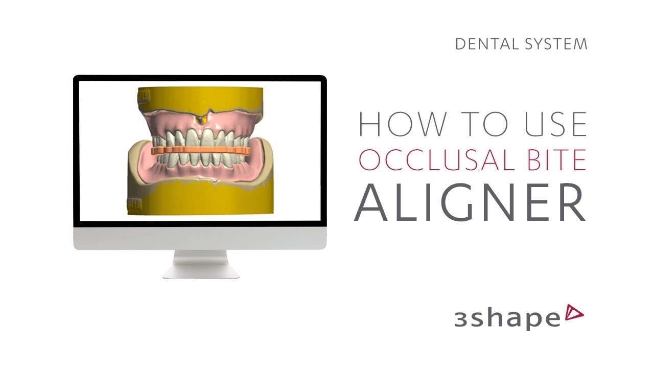 3Shape Dental System How to use occlusal bite aligner YouTube
