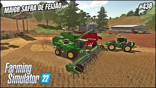 We started our Mega Black Bean Harvest/Estância Ponte Funda/Farming Simulator 22 Ep 438 screenshot 2