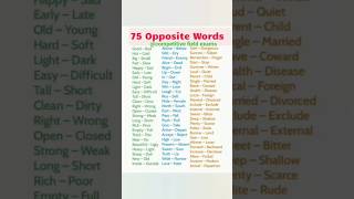 75 English apposite words......#exam #trending#compitetive#shorts #vairal#@Bharati-u6p #English