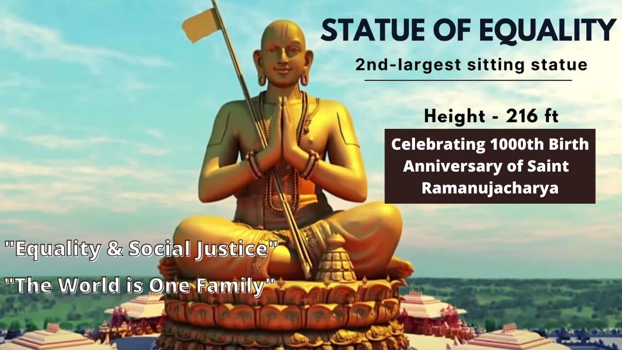【India】Statue of Equality |  Tallest Sitting Metallic Statue in The World