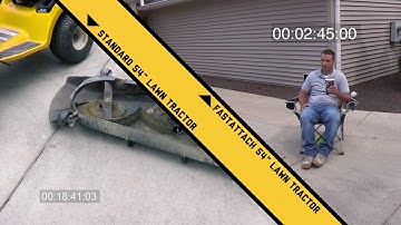 How Fast is a FastAttach Riding Mower Blade Change?