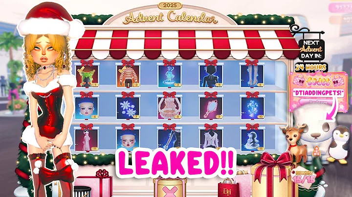 All ADVENT CALENDER Free ITEMS + Secret CODES Leaked in Dress to Impress Winter Update ☃️❄️