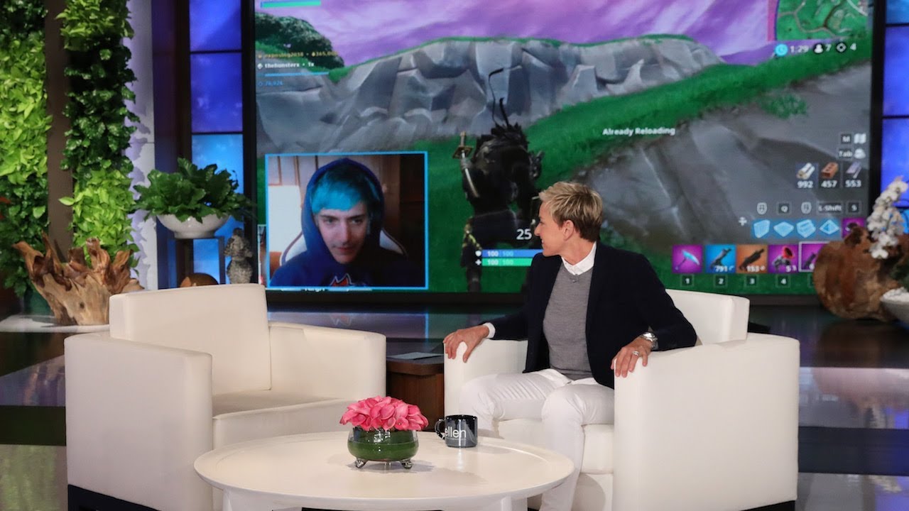 Ellen Makes Surprise Cameo During Ninja’s ‘Fortnite’ Livestream