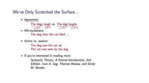 Natural Language Processing by Michael Collins, Columbia University P30  09 A S