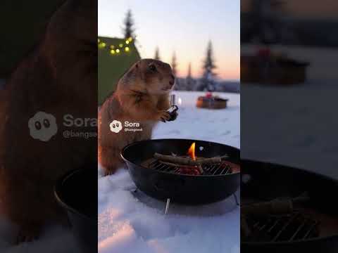 캠핑의 맛 ^^#프레리독 #al영상 #shorts