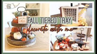 FALL DECORATE WITH ME 2020 | FALL TIERED TRAY DECOR IDEAS