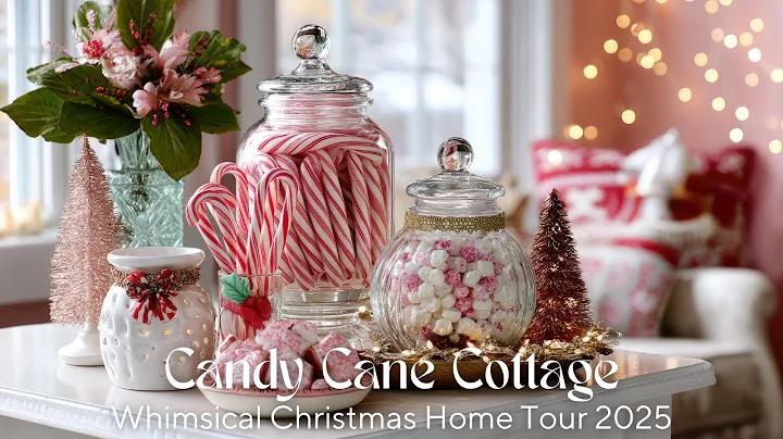 Candy Cane Cottage 🍬 | Whimsical Christmas Home Tour 2025 | Cozy Holiday Decorating Ideas