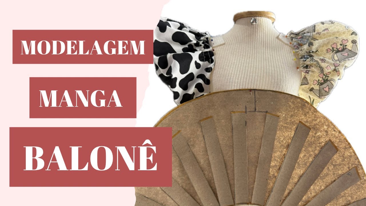 Modelagem da manga balonê infantil- PASSO A PASSO / como fazer a modelagem da manga balonê ?