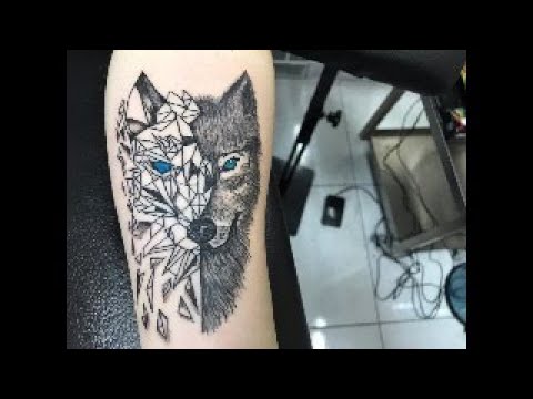 Tribal Kurt Dövmesi, Tribal,  realistik wolf tattoo, aşkın tattoo, geometrictattoo