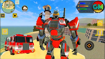 Robot Shark 2 #New Robot Firetruck (by Naxeex Robots) Android Gameplay HD
