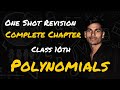 Polynomials One Shot Revision in 15 Minutes | Class 10 Math Chapter 2 | NCERT