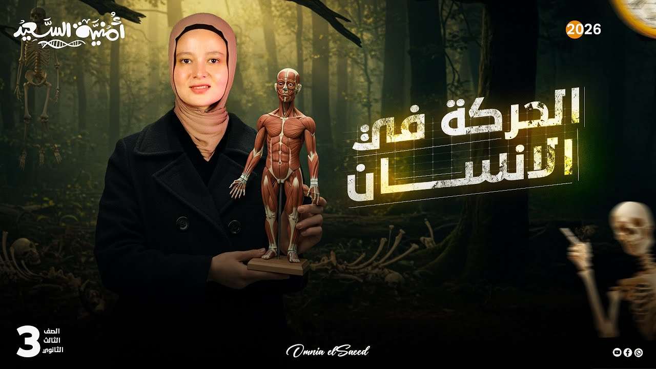 شرح الحركة في الانسان تركيب العضلة/ الانقباض العضلي/ الاجهاد والشد العضلي 2026👌🏻