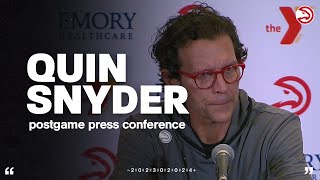 Hawks vs. Warriors Postgame Press Conference: Quin Snyder