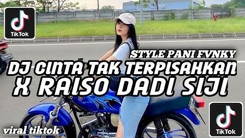 DJ CINTA TAK TERPISAHKAN X RAISO DADI SIJI STYLE PANI FVNKY SLOW REMIX MENGKANE VIRAL TIKTOK TERBARU
