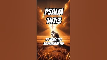 Psalm 147:3 -  He heals the brokenhearted.  #shortvideo #psalms #bibleverse #jesus