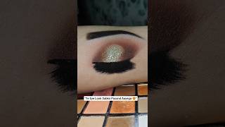 “Step by Step Gold &amp; Brown Eye Makeup | Bridal Glam Look 💛”#eyemakeuptutorial #reelitfeelit