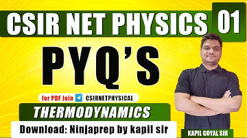 Thermodynamics & Statistics PYQ