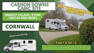 Carnon Downs Club Campsite and the highest village in Cornwall - March Tour Part 4 of 12: