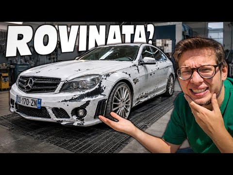 Mercedes C63 AMG ROVINATA? 😬 | Rimuovo il WRAP e Scopro la Verità